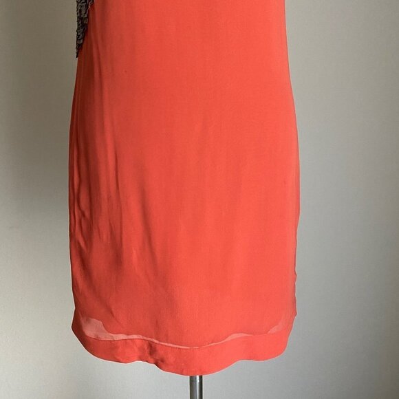 FRENCH Connection sz 0 sleeveless sequin shift mini mod party dress - Picture 2 of 10